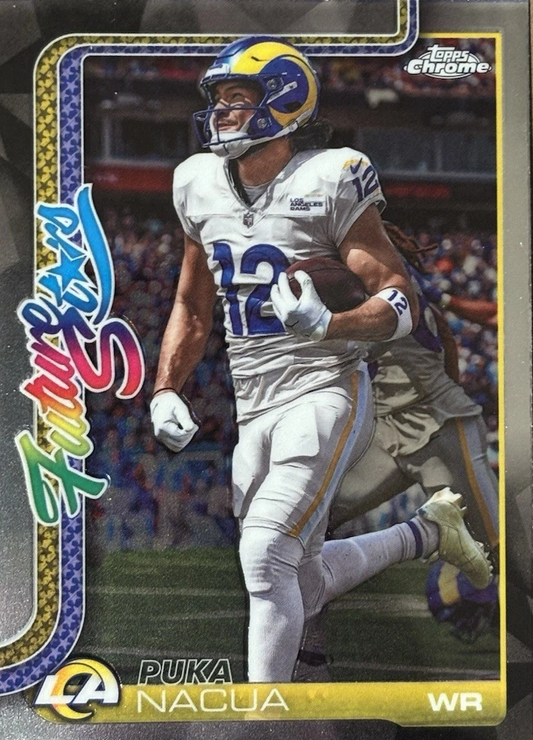 2025 Topps Chrome NFL Future Stars Puka Nacua #FS-23 Los Angeles Rams