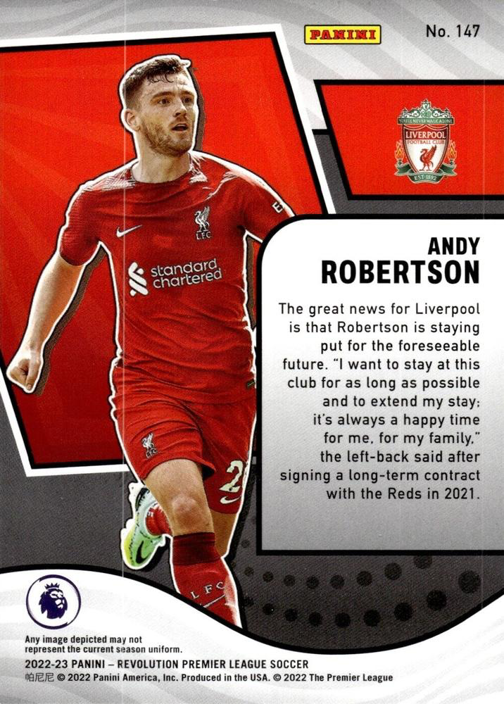 2022 Panini Revolution Premier League Andy Robertson #147 Liverpool