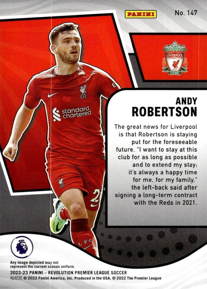 2022 Panini Revolution Premier League Andy Robertson #147 Liverpool