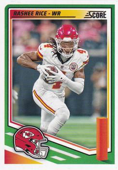 2025 Panini Score Rashee Rice #182 Kansas City Chiefs