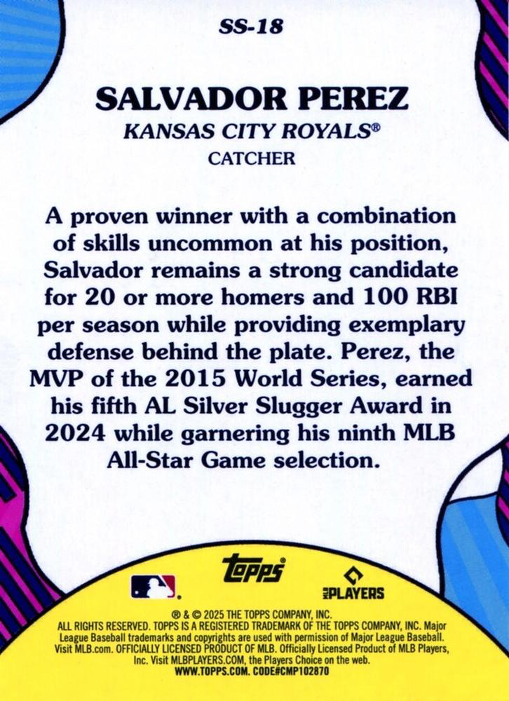 2025 Topps Series 2 Summer Superstars Salvador Perez Kansas City Royals #SS-18