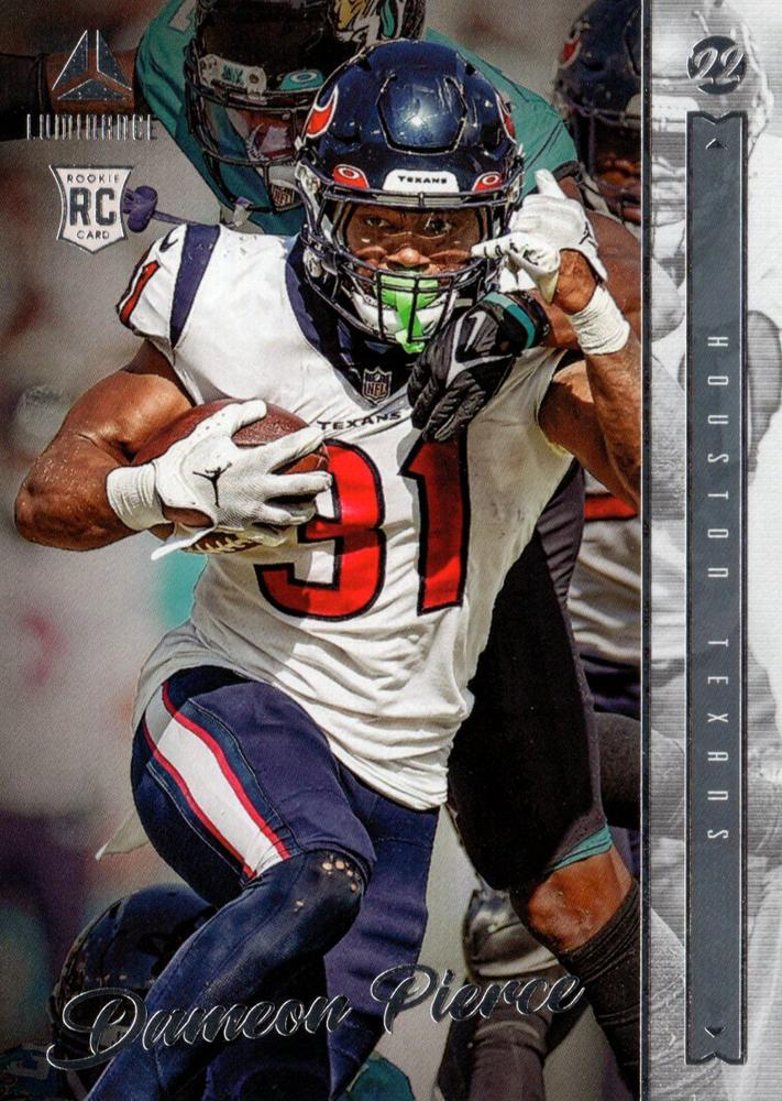 2022 Panini Chronicles Luminance Update Rookies RC Dameon Pierce #215 Houston Texans