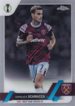 2022 Topps Chrome UCC Gianluca Scamacca #94 West Ham United