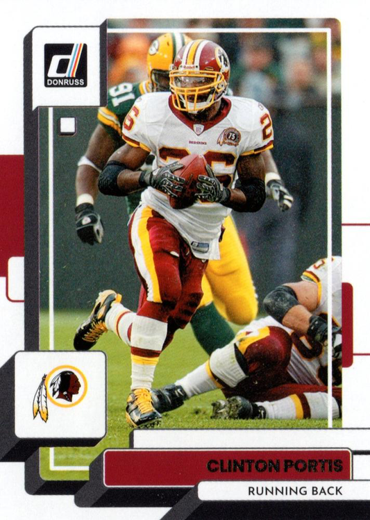 2022 Panini Donruss Clinton Portis #185 Washington Redskins