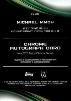 2025 Topps Chrome Tennis Geometric Autograph Michael Mmoh #CA-MMH
