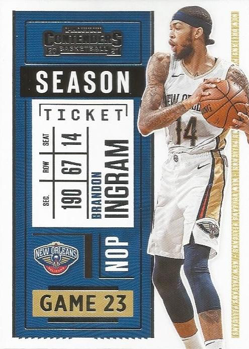 2020 Panini Contenders Brandon Ingram #21 New Orleans Pelicans