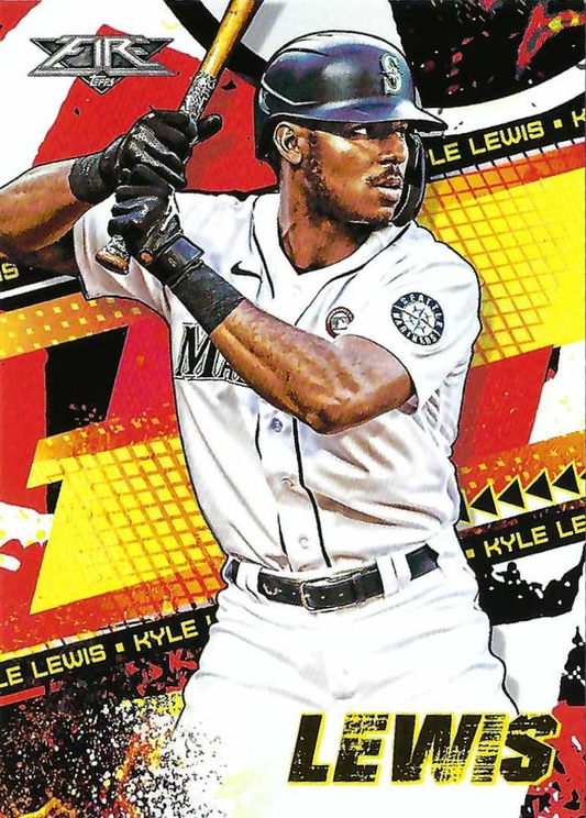 2022 Topps Fire Kyle Lewis Seattle Mariners #168