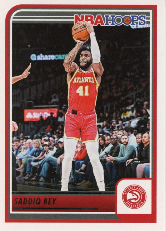 2023 Panini Hoops Saddiq Bey #136 Atlanta Hawks