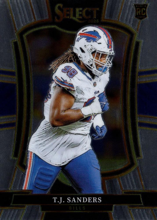 2025 Panini Select TJ Sanders RC #185 Buffalo Bills
