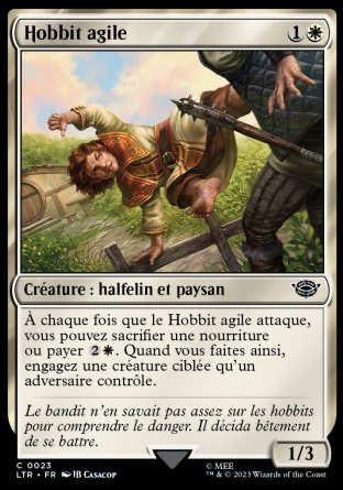 2023 Magic MTG Le Seigneur des Anneaux Hobbit agile LTR #23