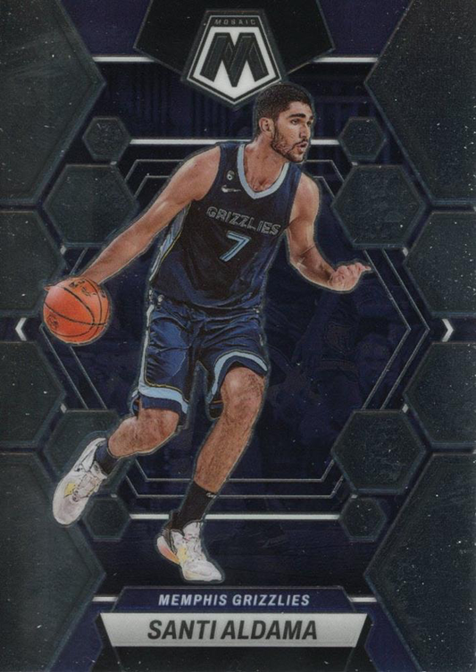 2022 Panini Mosaic Santi Aldama #109 Memphis Grizzlies