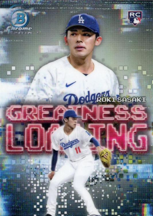 2025 Topps Bowman Greatness Loading Roki Sasaki #GL-23 Los Angeles Dodgers