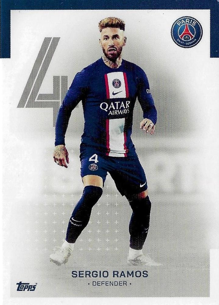 2022 Topps PSG Team Set Sergio Ramos #2 Paris Saint-Germain