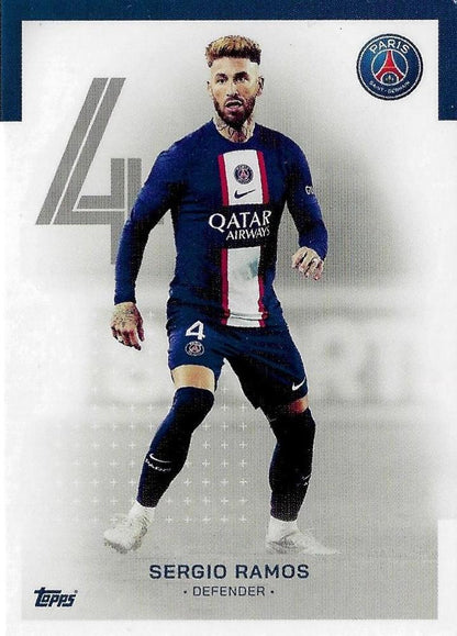 2022 Topps PSG Team Set Sergio Ramos #2 Paris Saint-Germain