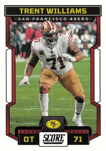 2023 Panini Score Football Trent Williams San Francisco 49ers #299