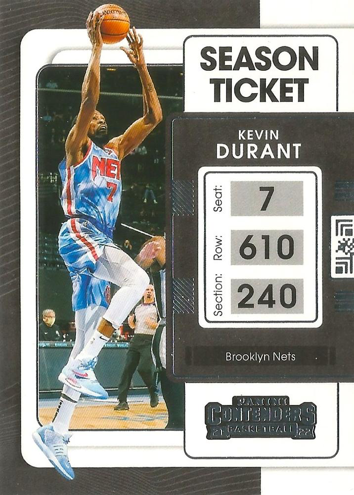 2021 Panini Contenders Kevin Durant #84 Brooklyn Nets