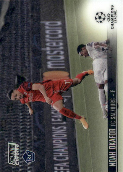 2020 Topps Stadium Club Chrome UCC RC Noah Okafor #48 FC Red Bull Salzburg
