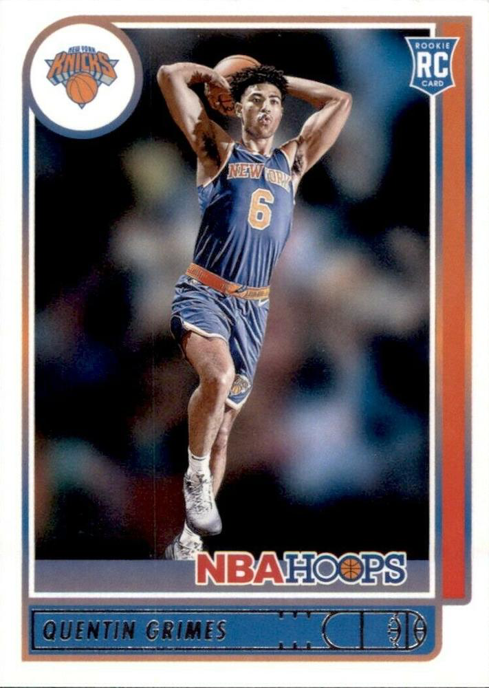 2021 Panini Hoops Quentin Grimes RC #206 New York Knicks