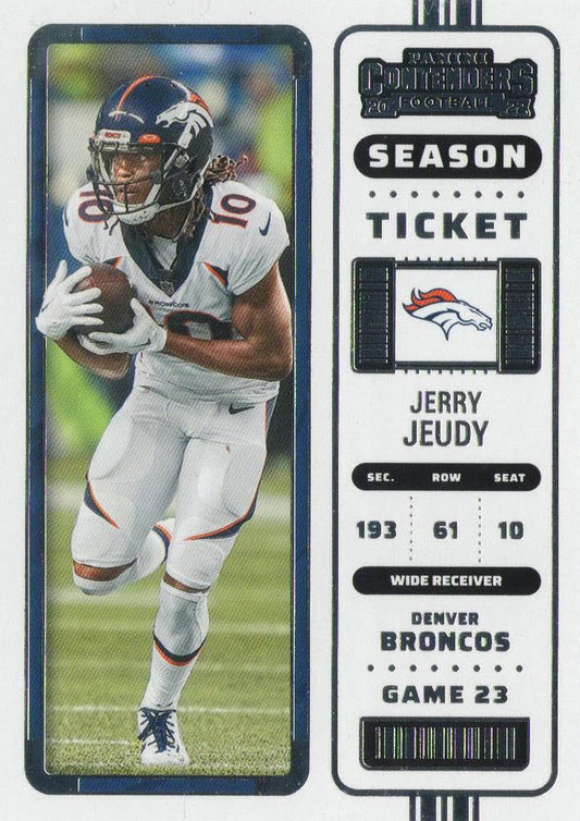 2022 Panini Contenders Jerry Jeudy Denver Broncos #33