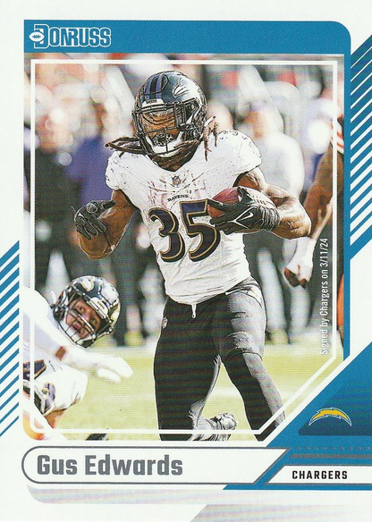 2024 Panini Donruss Gus Edwards Los Angeles Chargers #169