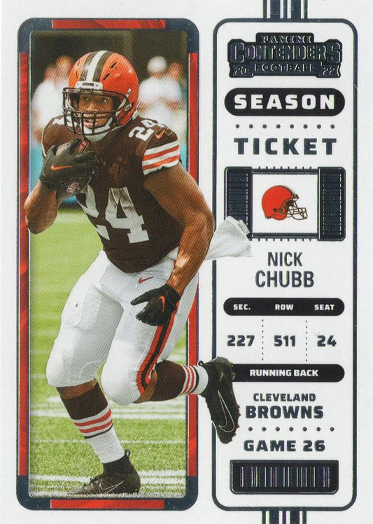 2022 Panini Contenders Nick Chubb Cleveland Browns #24