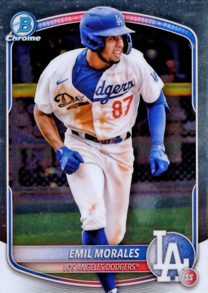 2025 Topps Bowman Chrome Prospect Emil Morales #BCP-127 Los Angeles Dodgers