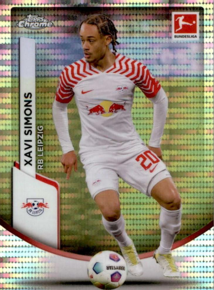 2023 Topps Chrome Bundesliga Pulsar Xavi Simons #56 RB Leipzig