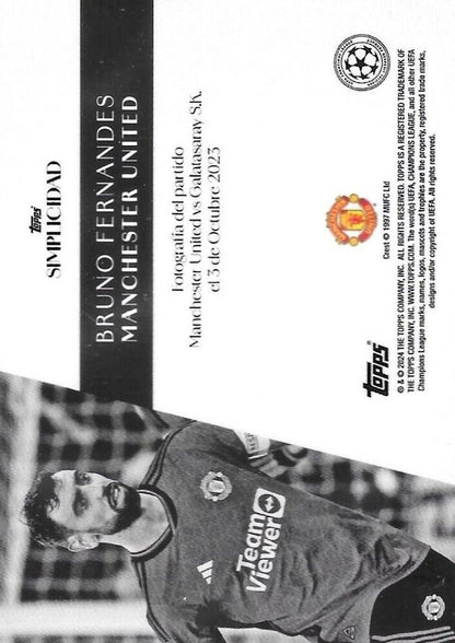 2023 Topps Simplicidad Bruno Fernandes Manchester United