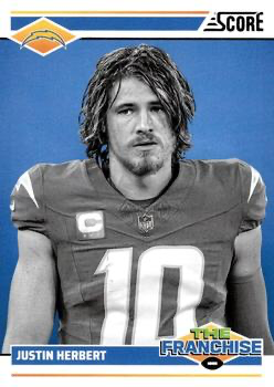 2024 Panini Score Football The Franchise Justin Herbert Los Angeles Chargers #18