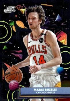 2025 Topps Chrome Cosmic Matas Buzelis #55 Chicago Bulls