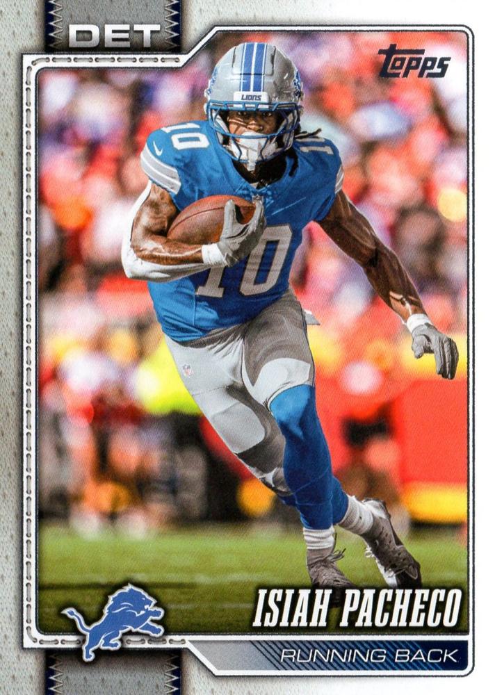 2026 Topps Flagship Isiah Pacheco #103 Detroit Lions
