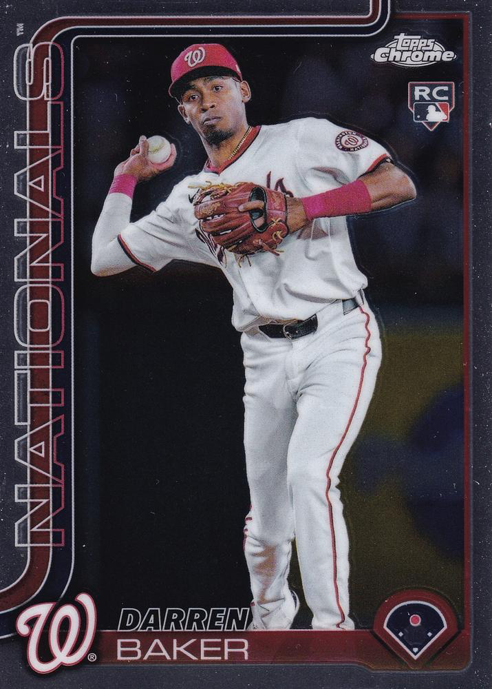 2025 Topps Chrome MLB Darren Baker RC #231 Washington Nationals