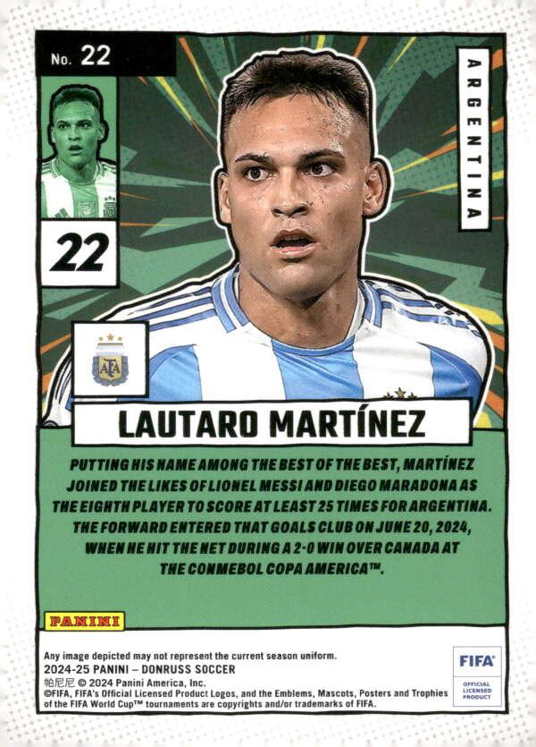 2024 Panini Donruss Net Marvels Lautaro Martinez #22 Argentina