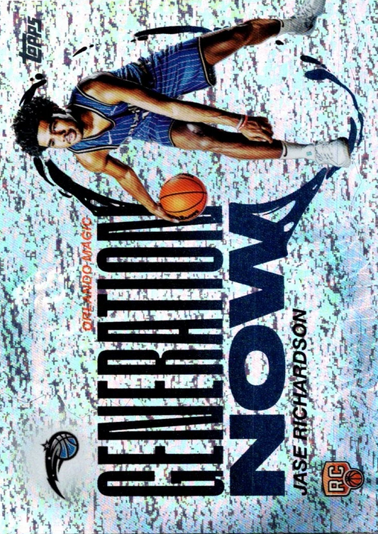 2025 Topps NBA Generation Now Holo Foil Jase Richardson GN-25 Orlando Magic