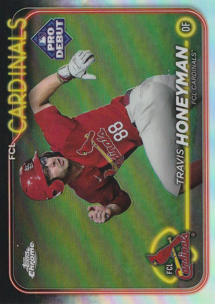 2024 Topps Pro Debut Chrome Refractor Travis Honeyman #PDC-77 FCL Cardinals