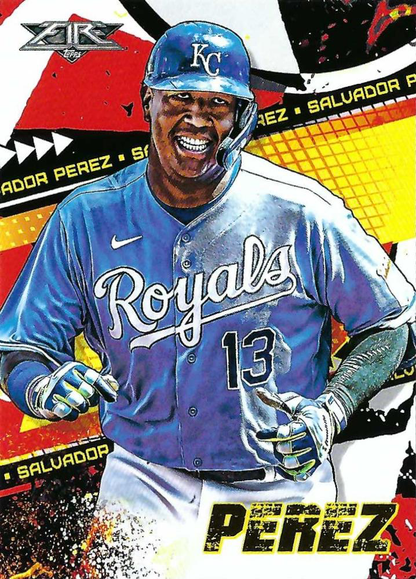 2022 Topps Fire Salvador Perez Kansas City Royals #67