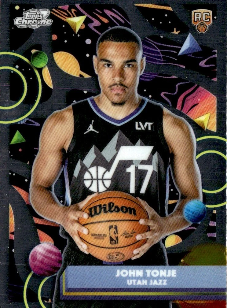 2025 Topps Chrome Cosmic John Tonje RC #121 Utah Jazz
