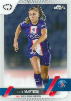 2022 Topps Chrome UCC Women's Lieke Martens #40 Paris Saint-Germain Feminine