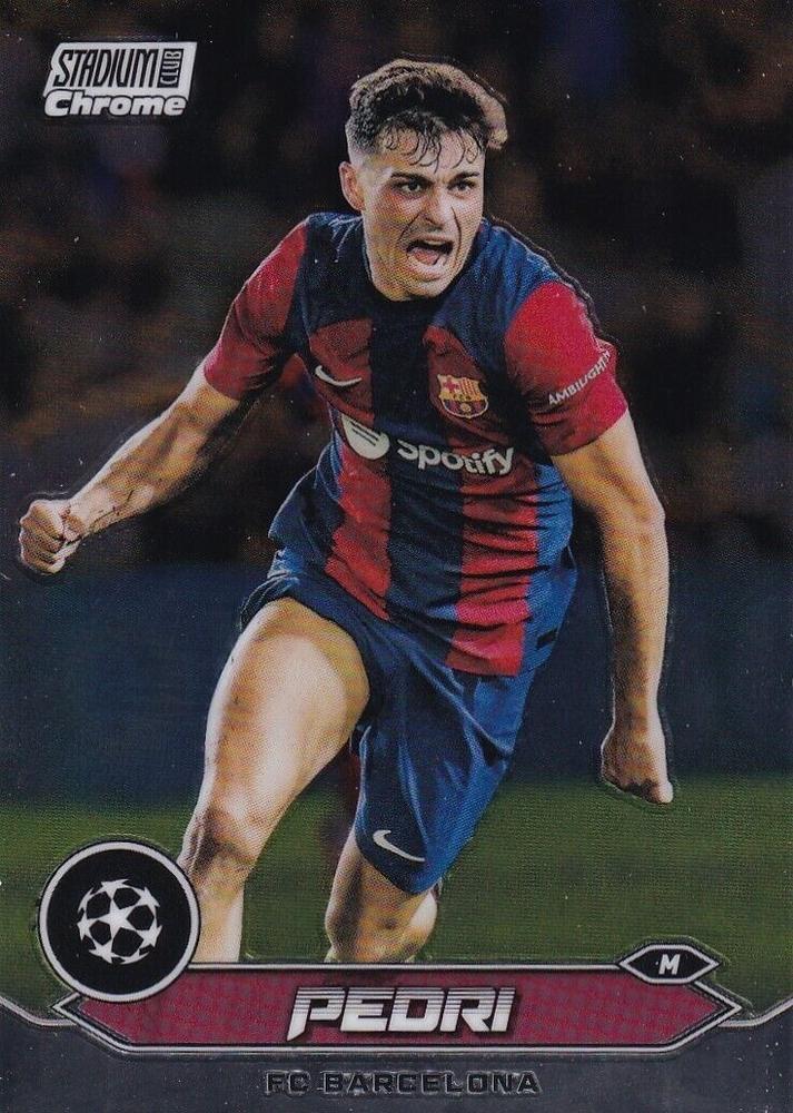 2023 Topps Stadium Club Chrome UCC Pedri #74 FC Barcelona