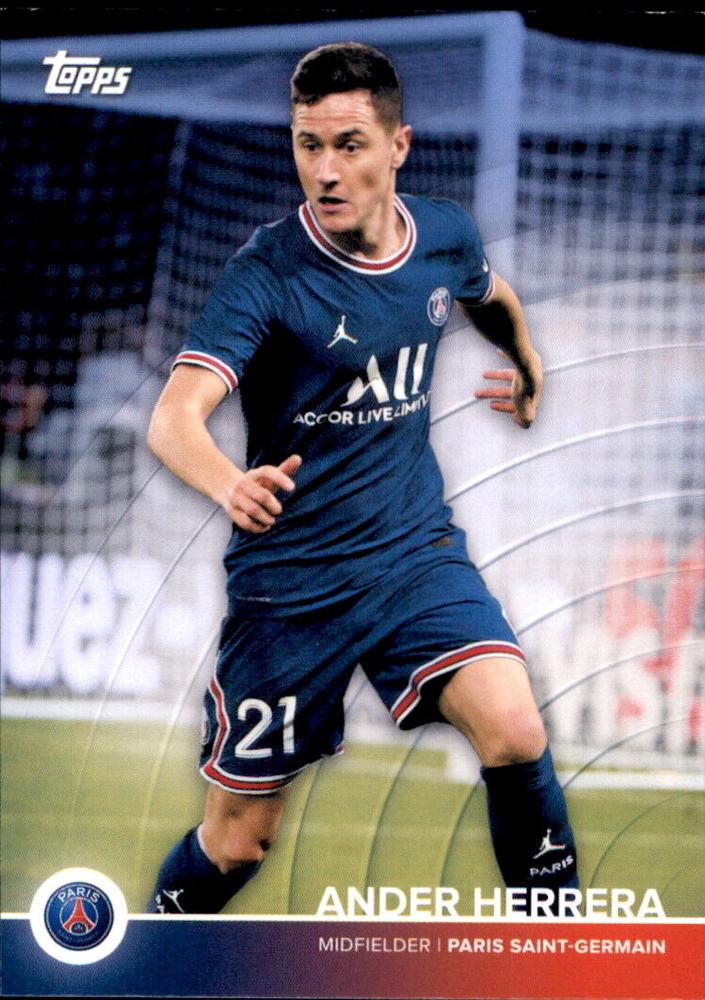2021 Topps PSG Team Set Ander Herrera #14 Paris Saint-Germain