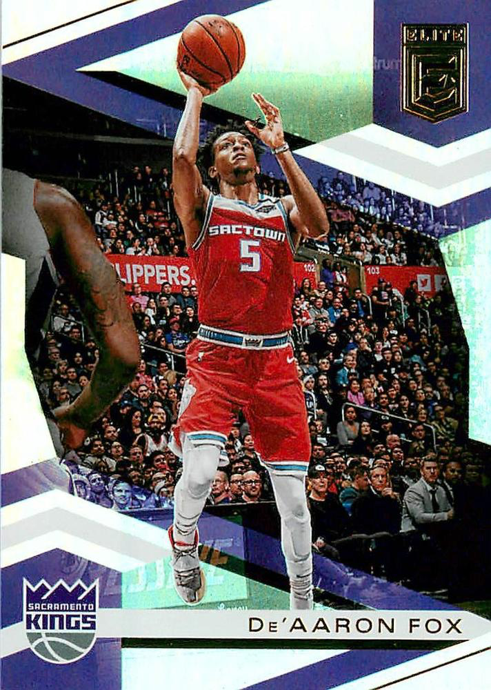 2019 Panini Donruss Elite De'Aaron Fox #98 Sacramento Kings