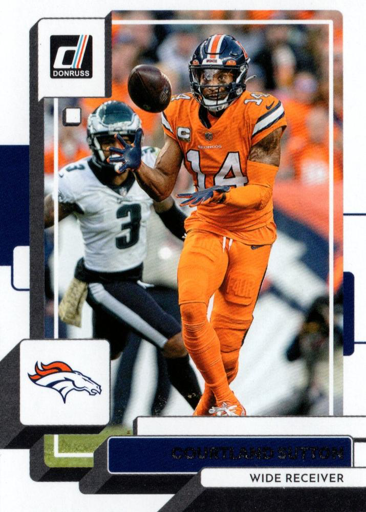 2022 Panini Donruss Courtland Sutton #262 Denver Broncos