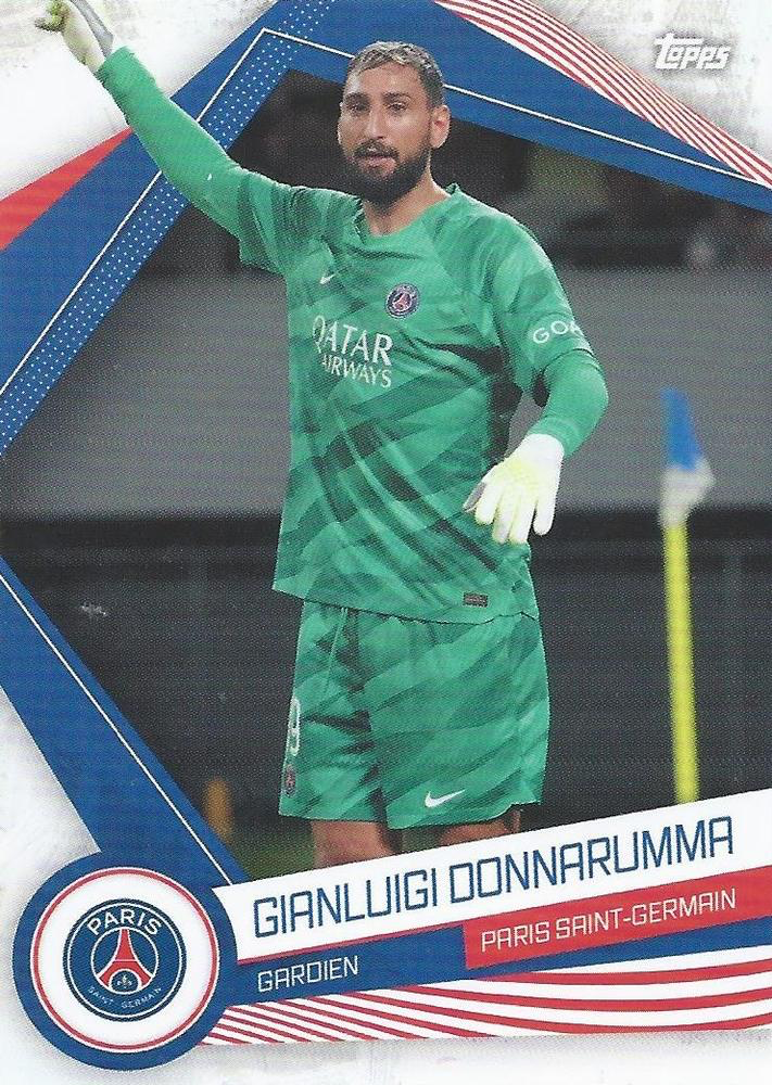 2023 Topps PSG Fan Set Gianluigi Donnarumma PSG-1 Paris Saint-Germain