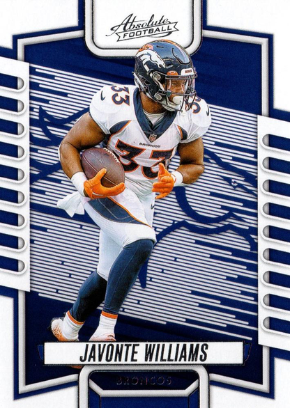 2023 Panini Absolute Javonte Williams #54 Denver Broncos