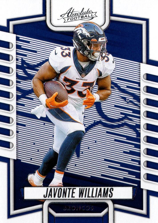 2023 Panini Absolute Javonte Williams #54 Denver Broncos