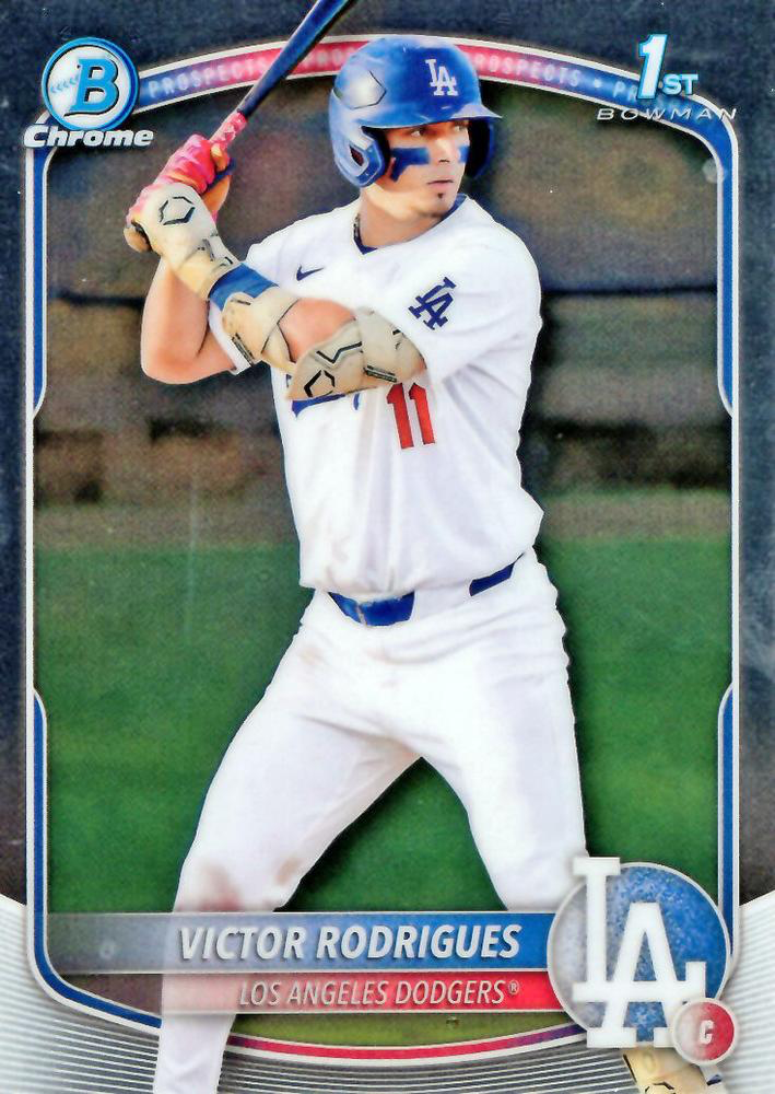 2025 Topps Bowman Chrome Prospect Victor Rodrigues 1st #BCP-45 Los Angeles Dodgers