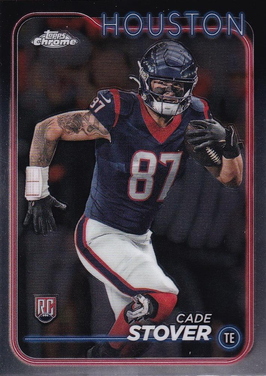 2024 Topps Chrome Football Cade Stover RC #236 Houston Texans