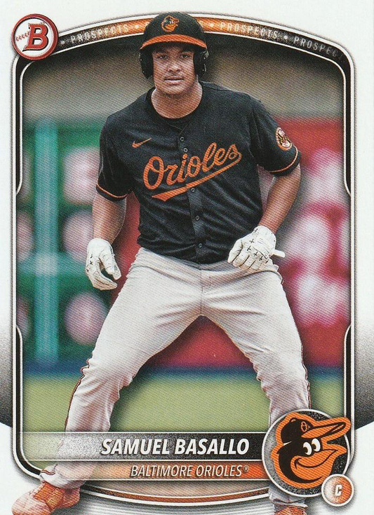 2025 Topps Bowman Prospects Samuel Basallo Baltimore Orioles #BP-109