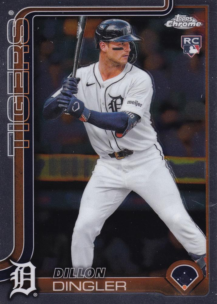 2025 Topps Chrome MLB Dillon Dingler RC #274 Detroit Tigers