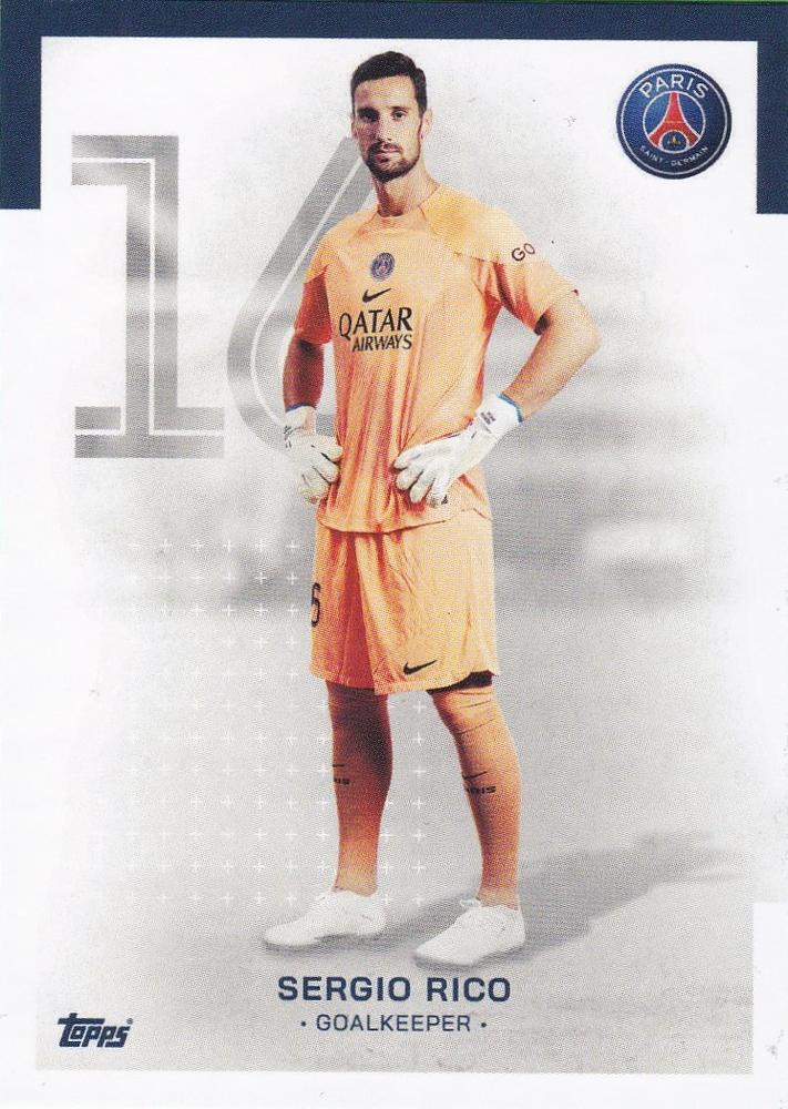 2022 Topps PSG Team Set Sergio Rico #22 Paris Saint-Germain